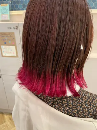 ミディアム カラー 大橋 拓実のヘアスタイル