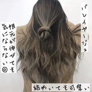 ロング カラー LUSTRE クロサワのヘアスタイル
