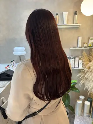 セミロング カラー Ayano‪‪🎀似 合わせ×透明感🎀のヘアスタイル