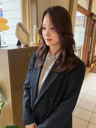 ロング 似合わせヘア🤎透明 感カラー🤎MIKAのヘアスタイル