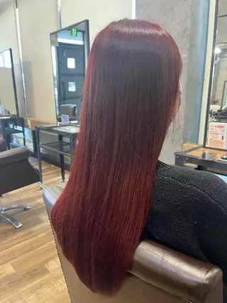 ロング カラー 紫音 cutwells郡山のヘアスタイル