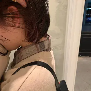 ショート SAKINO. ベージュカラーのヘアスタイル