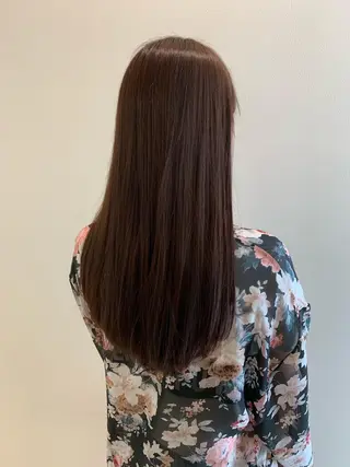 ロング カラー 顔まわりカット✄ ベージュカラー🧸のヘアスタイル