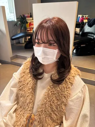 セミロング misuzu/名古屋 /酸性ストレート🎀のヘアスタイル