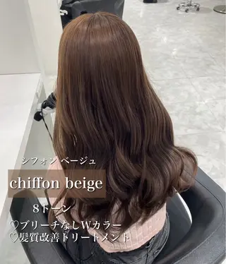 カラー 🤍ブリーチなし ブラウンhimi🤍のヘアスタイル