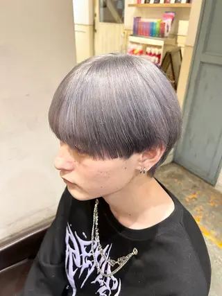 カラー メンズ 🦋REISA🦋 エクステ×ハイトーンのヘアスタイル