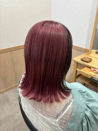 ミディアム カラー 髪の家 tikiのヘアスタイル