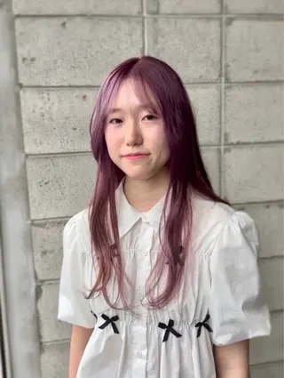 ロング カラー 小野 友暉のヘアスタイル
