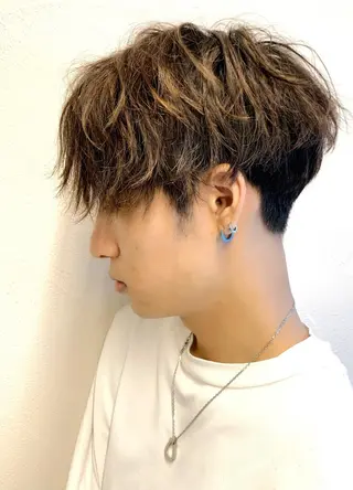 ショート カラー メンズ 王子田 隼のヘアスタイル