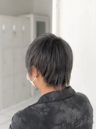 カラー メンズ miku🌿‬ メンズバレイヤージュのヘアスタイル