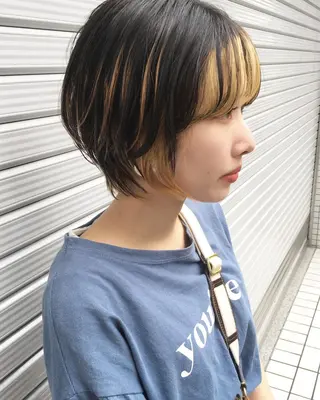 ショート カラー 🧡色落ちまで2度綺 麗なカラー🧡ヨシキのヘアスタイル