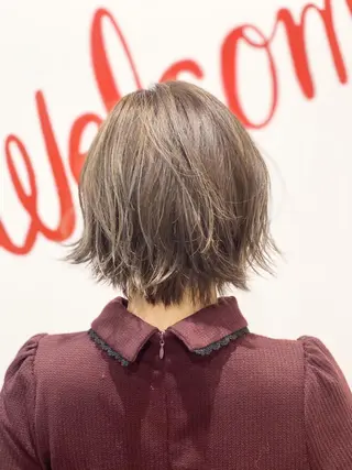 ショート カラー パーマ 加藤 琢也のヘアスタイル