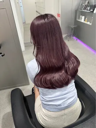 カラー うる艶ストレート♡透 明感カラー♡かずまるのヘアスタイル