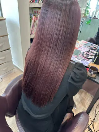 セミロング ツヤ髪質改善 💜れいな💜のヘアスタイル