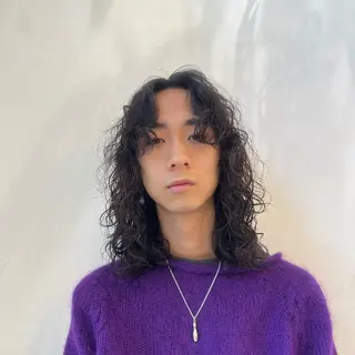 ロング パーマ メンズ 🌿‬ナチュラル/パ ーマヘア/蒼真🍃のヘアスタイル
