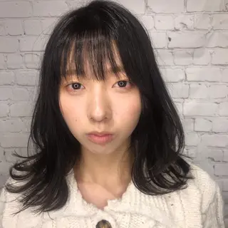 ミディアム 【似合わせカット】 松尾一気のヘアスタイル
