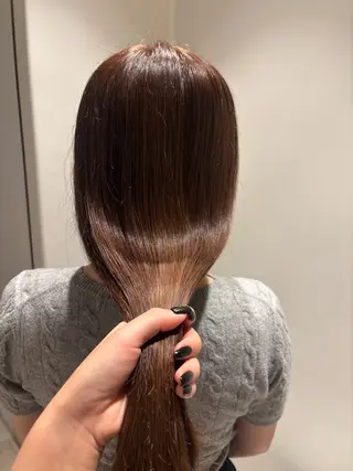 ロング カラー 髪質改善カラー ベージュ🤎YUMEのヘアスタイル