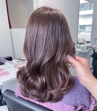 セミロング カラー risako🇰🇷 韓国ヘア/レイヤーのヘアスタイル