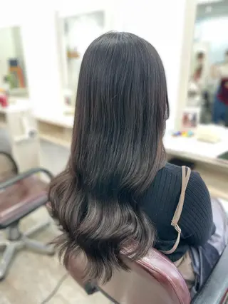 ロング カラー 韓国ヘア🤍髪質改善 🇰🇷AKANEのヘアスタイル