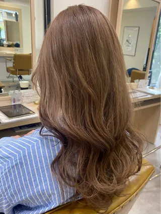 ロング カラー 顔まわりカット/金山 /大園芽依のヘアスタイル