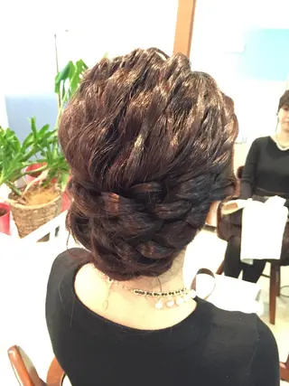 ショート ミディアム セミロング ロング ヘアアレンジ 早朝✨ヘアセット 着付け/清水玲歌のヘアスタイル