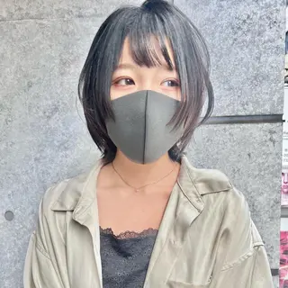 ショート カラー 癖毛救済✂️ボブ /髪質改善ストレートのヘアスタイル