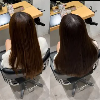 セミロング 髪質改善ヘアケア 艶髪特化/上田のヘアスタイル