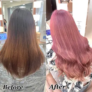 ヘアメ🎀推しカラー 🥣横浜/しほ🧸のヘアスタイル