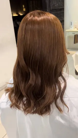 ロング カラー 艶カラー/エクステ/ 藤原リックのヘアスタイル