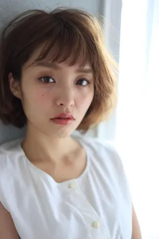 ミディアム 松島 涼花のヘアスタイル