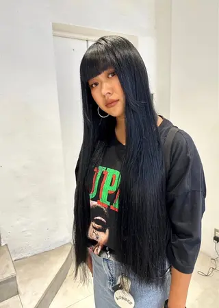 ロング 韓国ヘアメンズ・レデ ィース特化ミクのヘアスタイル