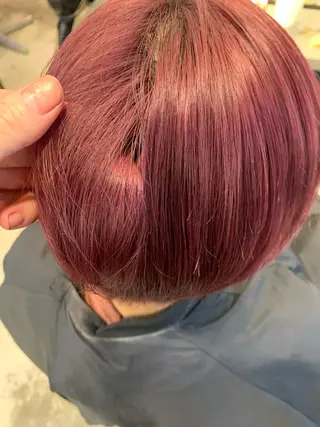 ミディアム カラー ヘアアレンジ ﾚｲﾔｰ🩵透明感 ೀユイ🌙のヘアスタイル