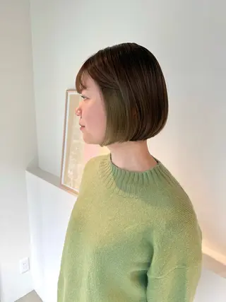 ショート カラー 髪質改善マスター 長尾勇弥/梅田中津のヘアスタイル