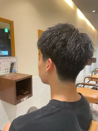 ショート パーマ/フェード🔥 佐々木波人のヘアスタイル