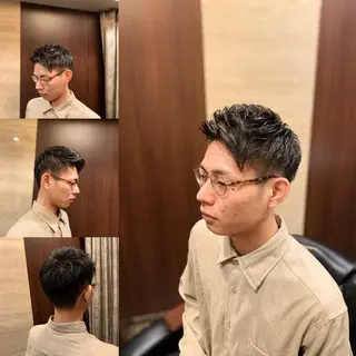 ショート ガンバレ原田 航海のヘアスタイル