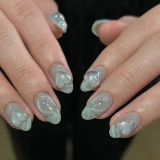 ネイル パラあり！フィルイン 美フォルムのネイルデザイン