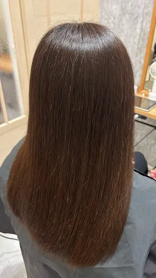 ロング カラー 似合わせ 顔周りYUUGAのヘアスタイル