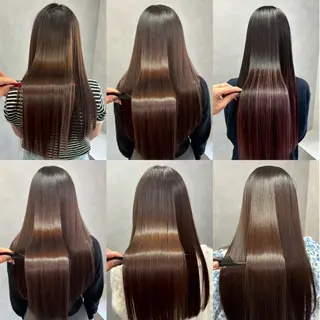 ロング かがみ/メンテナンス カット無料のヘアスタイル