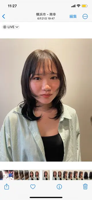 ミディアム カラー 🎀レイヤー/パーマ カラー/ai🎀のヘアスタイル