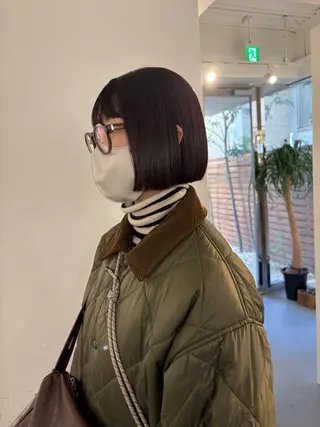 ショート カラー ボブ/似合わせカット /ニュアンスカラーのヘアスタイル