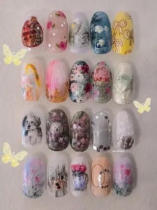 ネイル 3dパーツ/流行り 👧shushu❤️のネイルデザイン