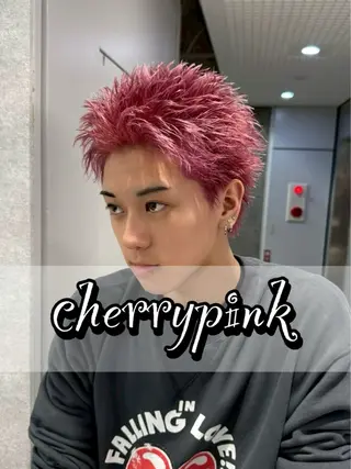 ショート カラー メンズ 藤原 日向のヘアスタイル