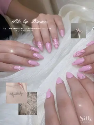 ネイル 🎀Silk by Bianca甲地🎀のネイルデザイン