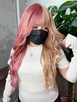 カラー かずくん🦩名古屋 ハイトーン/レイヤーのヘアスタイル