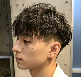 ショート パーマ ヘアアレンジ メンズ fifth 石川 凪のヘアスタイル