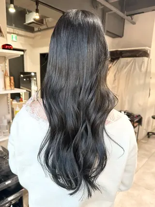 ロング ✨透明感カラー/縮毛 恵比寿HAYATO✨のヘアスタイル