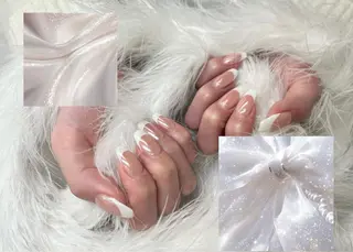 ネイル honoka池袋🎀 ガーリーネイル🤍のネイルデザイン