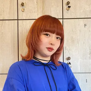 ミディアム カラー 似合わせレイヤー/ Wカラー🧸こころのヘアスタイル