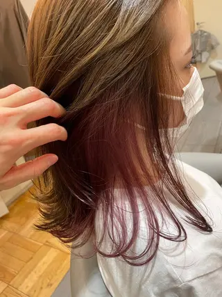 ミディアム FLAPPER所属・コテ巻きパーマ /パーマ/亀井のヘアスタイル