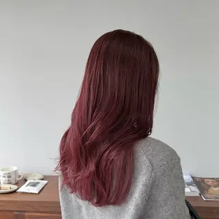 ロング 仲村安葉/暖色 カラー/レイヤーのヘアスタイル